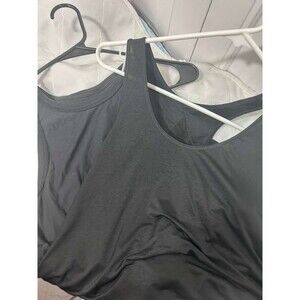Lululemon Pace Cross Tank Top Women Size 6 Black Racerback Bundle Lot of 2
